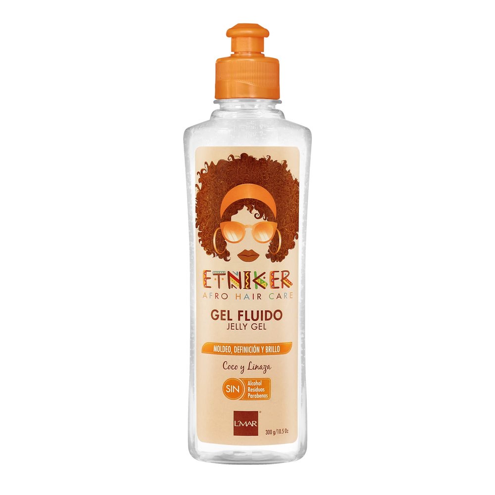 ETNIKER Jelly Gel | Afro-textured, Curly & Wavy hair | Sculpt, Define & Control | Coconut & Flaxseed | Free from Silicones, Mineral Oil, and Parabens | Size: 10.5 oz (300g)