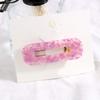 6PCS Women Marble Pattern Acetate Hair Clip Side Clip Bangs Clip Leopard Alligator Hair Clips Duckbill Clip Floral Hairpin (D#) view 4