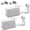 2 Pack Self Ear Piercing Gun Earrings Kit Tool Stud Safety Portable Nose Piercing Kit with Earring Studs for Women (Silver) view 1