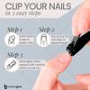 Tweezer Guru Nail Clippers - 2 Pack Professional, Stainless Steel Toe & Finger Nail Clipper Set for Men, Women and Kids - Curved Edge, Matte Black view 4
