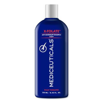 Mediceuticals X-Folate Shampoo Anti Dandruff Shampoo for Women and Men Persistent Dandruff Control For Scaly, Flaky Scalp and Scalp Buildup - Reduces Itching - 8.45 oz/ 250ml