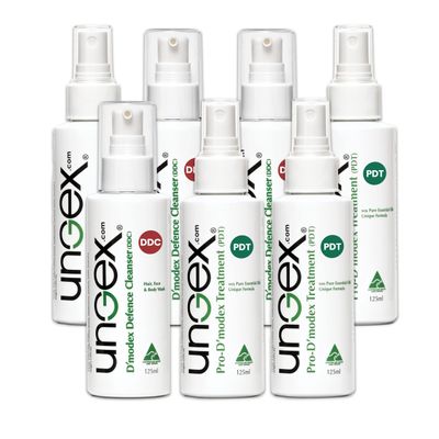 Demodex Treatment Bundle 2 | For Acne Rosacea, Itchy Scalp, Inflammation | 7 in 1 | Ungex