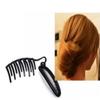 3PCS Women Lady Girls Black Fast Styling Volume Inserts Hair Clip DIY Hair Bun Snap Styling Boost Comb French Style Twister Hair Up Maker Tools Headdressing Accessories view 2