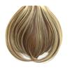Aonmg Women's Clip In Straight Blunt Fake bangs Heat Resistance Synthetic Side Fringe Hair Neat Bang Brown Mix Blonde #22 6inches view 3