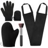 5 Pack Self Tanning Mitt Applicator Kit - Face Tan Mitt, Back Lotion Applicator, Exfoliating Glove, Tanning BrushMini Tanner Mitt view 1