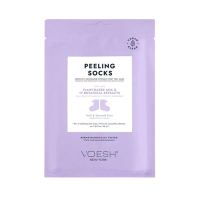 VOESH Exfoliating Peeling Socks - One Pair Peeling Foot Masks, K-Beauty Korean Skincare - Foot Peel Callus Remover - Exfoliating Peeling Socks for Dry Feet - Pedicure