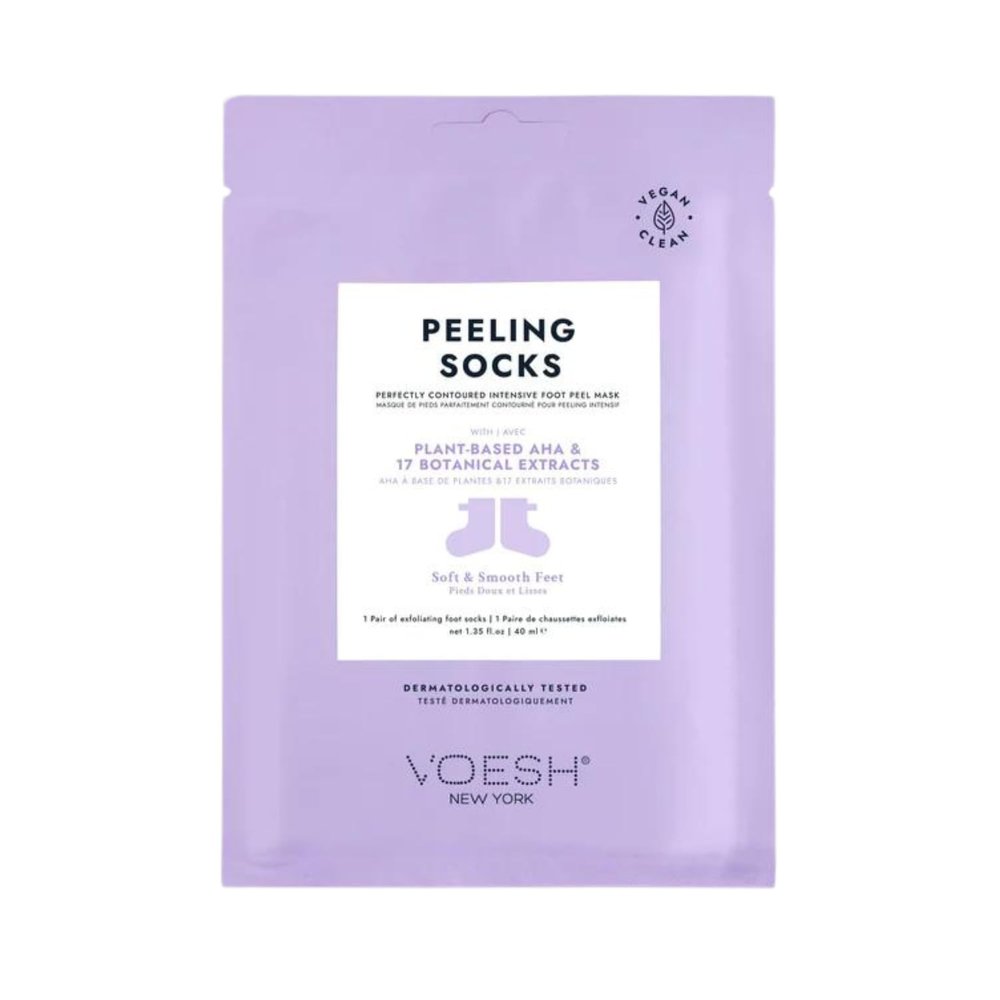 VOESH Exfoliating Peeling Socks - One Pair Peeling Foot Masks, K-Beauty Korean Skincare - Foot Peel Callus Remover - Exfoliating Peeling Socks for Dry Feet - Pedicure