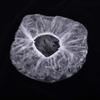 100PCS Disposable Shower Caps Plastic Clear Elastic Bath Cap Waterproof Hair Protector Cover Spa Salon Bath Hotel Protector Hat view 3