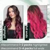 RUNATURE Hot Pink Clip in Hair Extensions Real Human Hair 14 Inch Hair Extensions Clip ins Straight Human Hair Clip in Extensions Pink Colored Hair Extension Clips for Highlight 25g 5pcs view 2