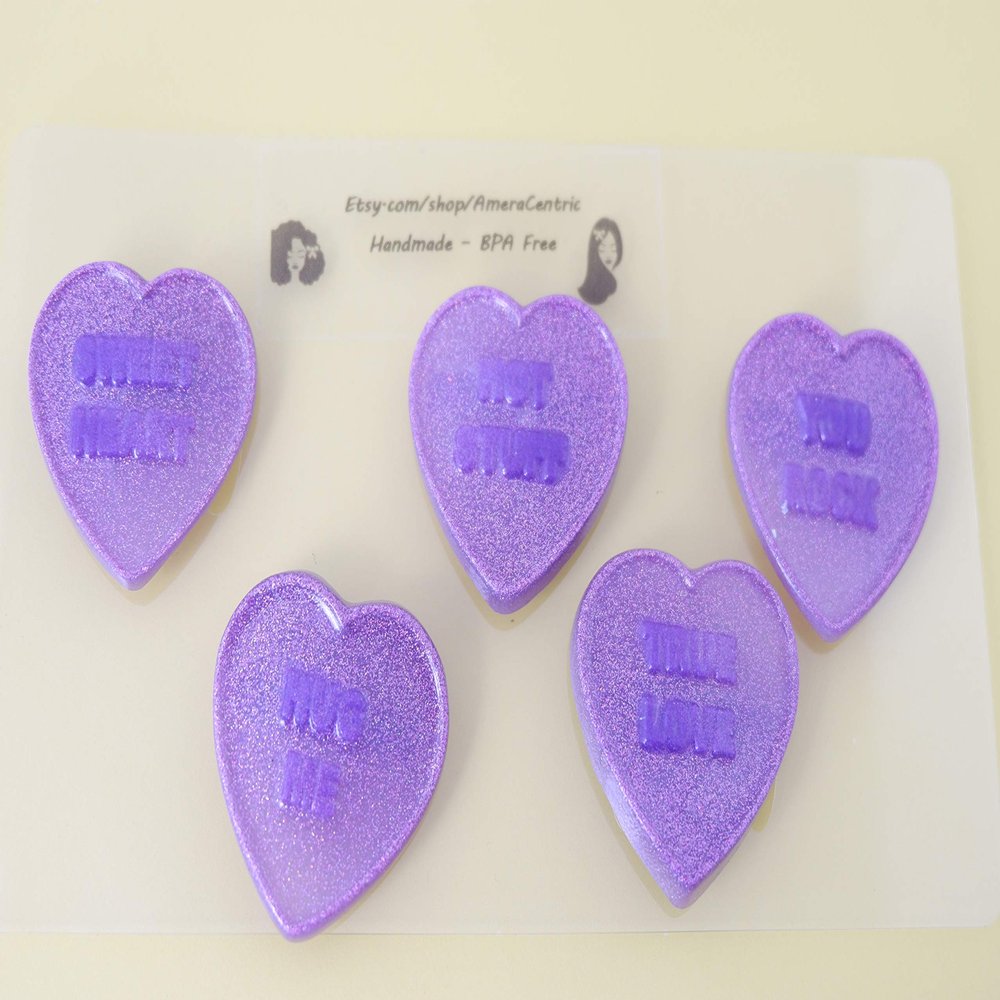 Deep Purple Sparkle Sweethearts