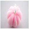 4pack Pumpkin Bath Ball Petal Shape Bath Ball Flower Mesh Brushes Sponges Body Dry Brush Exfoliation Cleaning - Bath Exfoliation Sponge Ball Body Brush Bath Brushes Sponges Scrubbers Bevel Brush view 4