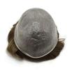 100% Human hair toupee for men with transparent Thin skin PU, 10" x 8" hairpieces for men 110% Light To Medium Density (10"*8", #5 medium light brown) view 2