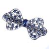 Set of 3 Vintage Butterfly Rhinestones Hair Barrettes Hair Clips Metal Crystal Flower French Clips Hair Pin (C#) view 2