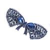 Set of 3 Vintage Butterfly Rhinestones Hair Barrettes Hair Clips Metal Crystal Flower French Clips Hair Pin (C#) view 3