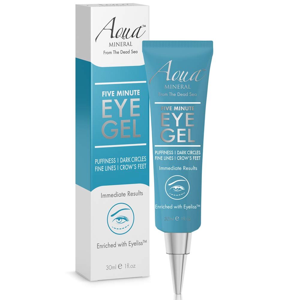 Puffy Eye GEL Instant results  Naturally rapid reduction eye gel, Eliminate Wrinkles, Puffiness and Bags  Hydrating Eye Gel w/Green Tea Extract by Aqua Mineral  1 oz