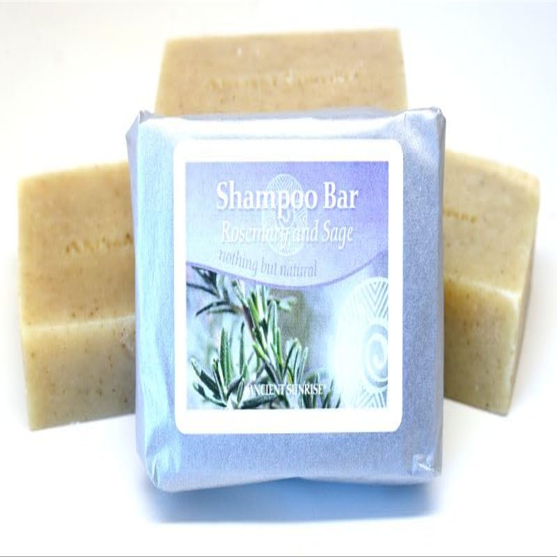 Ancient Sunrise Rosemary and Sage Shampoo Bar - Adds shine and tames frizz