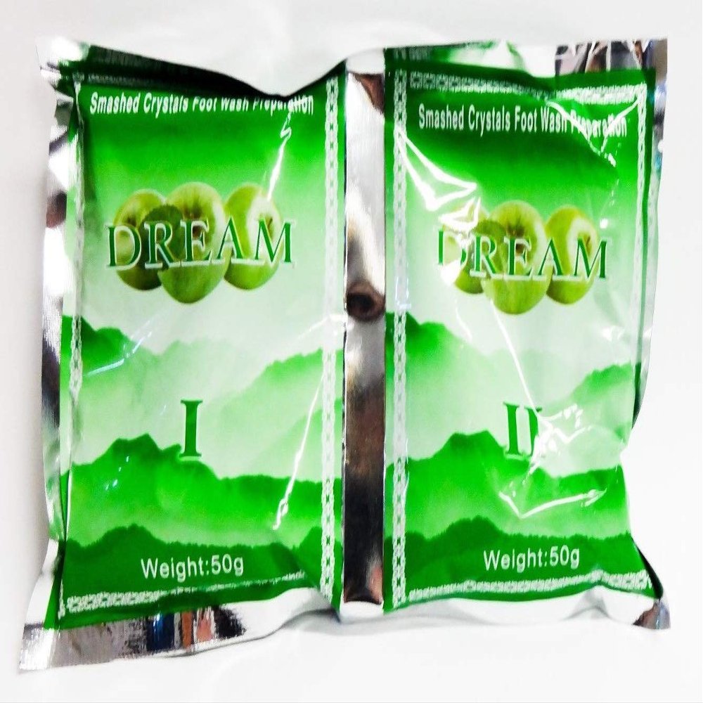 Dream Dream Pedicure Smashed Crystal Jelly Foot Bath Set I & II (Apple)