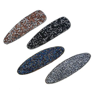 Rhinestone Crystal Hair Clips Metal Bobby Pin Imitation Pearl Hair Barrettes Duckbill Alligator Clip Pin Hairpins Hair Accessories for Lady Women (Style A# 4PCS)