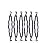 6 Pieces Black Plastic Hair Donut Bun Maker Hair Twist Braid Bud Hair Curler Magic Hair Styling Accessory view 1