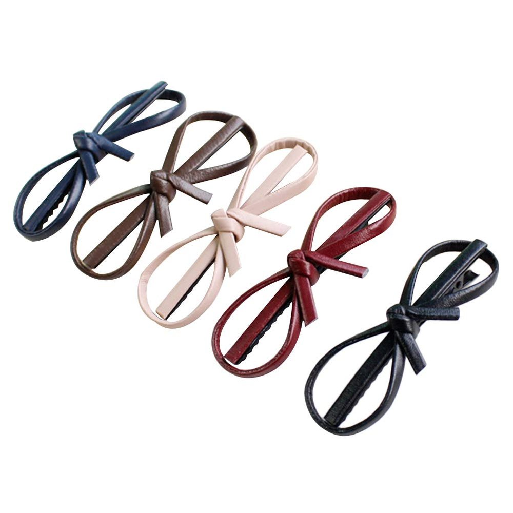 Lurrose Black Hair Clips Black Hair Clips Decorative 5pcs Bow Bowknot Vintage Duckbill Clips for Girls Womens Duck Billed