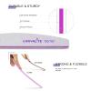 Canvalite 10 PCS Nail File Professional Nail Files Reusable Double Sided Emery Board(100/180 Grit) Nail Styling Tools for Home and Salon Use Christmas Gifts for Women view 3