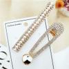 2PCS Lady Women Sweet Rhinestone Hairpin Wedding Crystal Duckbill Pin BB Hairgrip Alligator Clip Alloy Hair Accessories (C #) view 4