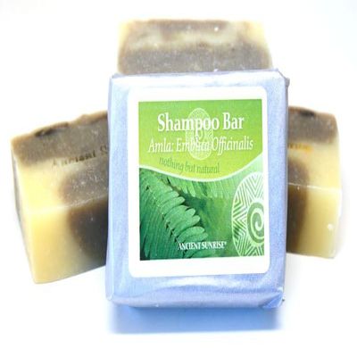 Ancient Sunrise natural Amla Shampoo Bar - an unscented bar shampoo for all hair types