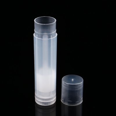 100Pcs 5ml Empty Lipstick Lip Balm Container Tube, Clear Black White Empty Lip Balm Tubes with Caps, Craft Supplies
