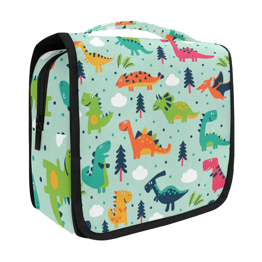 senya Hanging Travel Toiletry Bag Dinosaur Kit Makeup Case Cosmetics Organizer for Men Women
