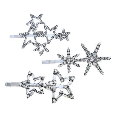 3PCS Fashion Bobby Pin Alloy Hair Pins Hair Barrette Metal Hair Clips for Women Lady Hairpin Side Clip Hair Accessories (Style 1)