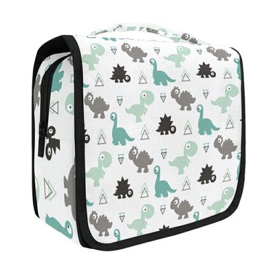 senya Hanging Travel Toiletry Bag Dinosaur Kit Makeup Case Cosmetics Organizer for Men Women