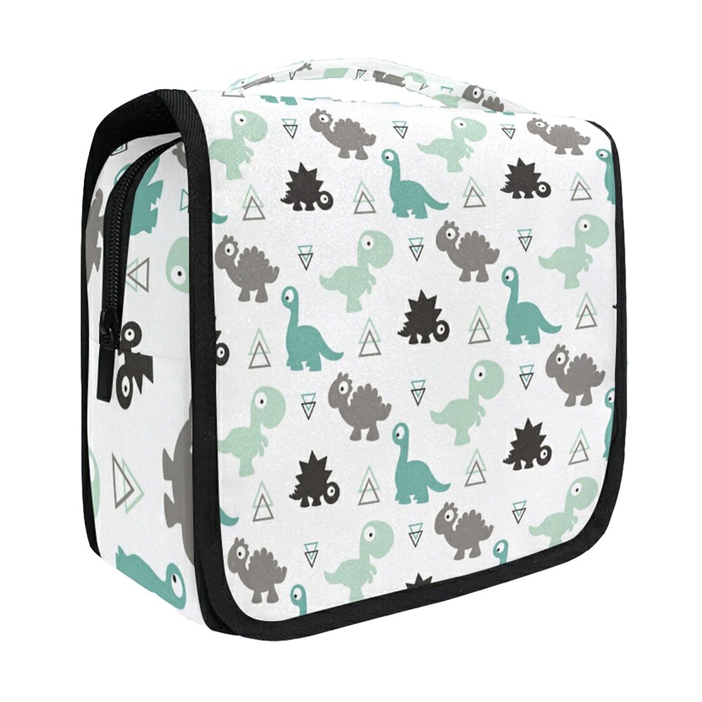 senya Hanging Travel Toiletry Bag Dinosaur Kit Makeup Case Cosmetics Organizer for Men Women