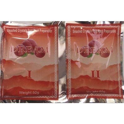 Dream Dream Pedicure Smashed Crystal Jelly Foot Bath Set I & II (Peach)