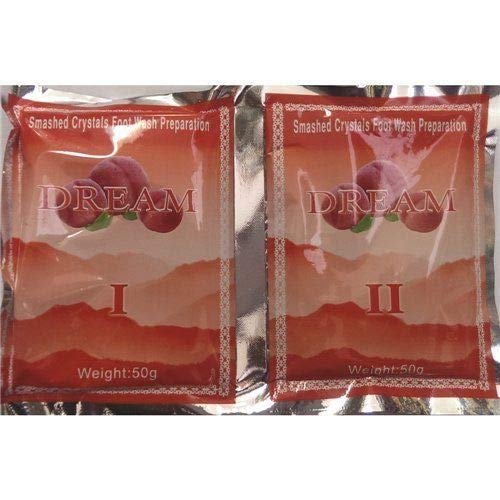 Dream Dream Pedicure Smashed Crystal Jelly Foot Bath Set I & II (Peach)