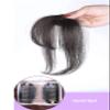 Yanamy Real Human Hair Clip on Bangs with Side Temples for Women Flat Bangs/Fringe Clip-in Hair Extension, Natural Black, Hand Tied view 2
