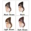 Yanamy Real Human Hair Clip on Bangs with Side Temples for Women Flat Bangs/Fringe Clip-in Hair Extension, Natural Black, Hand Tied view 3