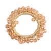 2 PCS Fashion Crystal Hair Band Ponytail Holder for Women Hair Band Hair Rope Hair Scrunchie Ponytail Holder (Champagne + Light Purple) view 3