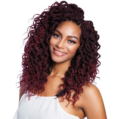 MULTI PACK DEALS! Mane Concept Synthetic Hair Crochet Braids 2X Wanda Box Braid 12" (5-PACK, 1B)
