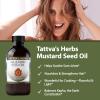 Tattva's Herbs Mustard Seed Oil for Hair, Cooking, Skin, & Massage, Unrefined Cold Pressed, Soothes Sore Joints, Kapha Balancing, 16 fl oz view 3