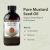 Tattva's Herbs Mustard Seed Oil for Hair, Cooking, Skin, & Massage, Unrefined Cold Pressed, Soothes Sore Joints, Kapha Balancing, 16 fl oz view 4