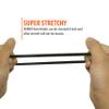 100 Pcs Seamless Cotton Thick Black Hair Band No Metal Elastic Hair Ties No Damage Ponytail Holder view 4