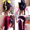 12PCS Fashion Bowknot Scrunchie Colorful Satin Elastic Tie Bands Hair Rope Rubber Band Ponytail Holder Elastic Hair Ties for Hair Accessories view 4