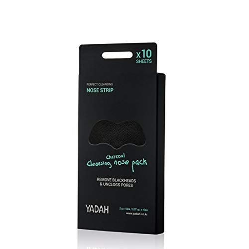 YADAH Charcoal Cleansing Nose Pack 10pcs Easy Use Pore Astriction