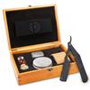 Complete Straight Razor Kit - Straight Razor Shaving Kit for Men with Titanium Black Japanese Stainless Steel Blade, Leather Strop, Shave Soap, Shaving Brush, Strop Paste, Leather Case, Gift Box view 1