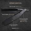 Complete Straight Razor Kit - Straight Razor Shaving Kit for Men with Titanium Black Japanese Stainless Steel Blade, Leather Strop, Shave Soap, Shaving Brush, Strop Paste, Leather Case, Gift Box view 2