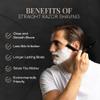 Complete Straight Razor Kit - Straight Razor Shaving Kit for Men with Titanium Black Japanese Stainless Steel Blade, Leather Strop, Shave Soap, Shaving Brush, Strop Paste, Leather Case, Gift Box view 3