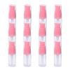 10Ml 0.3 Ounce Clear Plastic Lotion Pump Bottle with Pink Press Pump Head Empty Cosmetic Sample Container for Emulsion Face Cream Shampoo Gel - Pack of 12 view 1