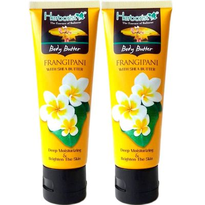 Herborist Body Butter - Frangipani, 80 Gram (Pack of 2)