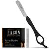Facn Hair Razors for Cutting Hair - Professional Hair Styling Razor Kit with 11 Replacement Blades, Stainless Steel Hair Cutting Tool for Salon & Home, Premium Hair Thinning Texturizing Faether Razor view 1