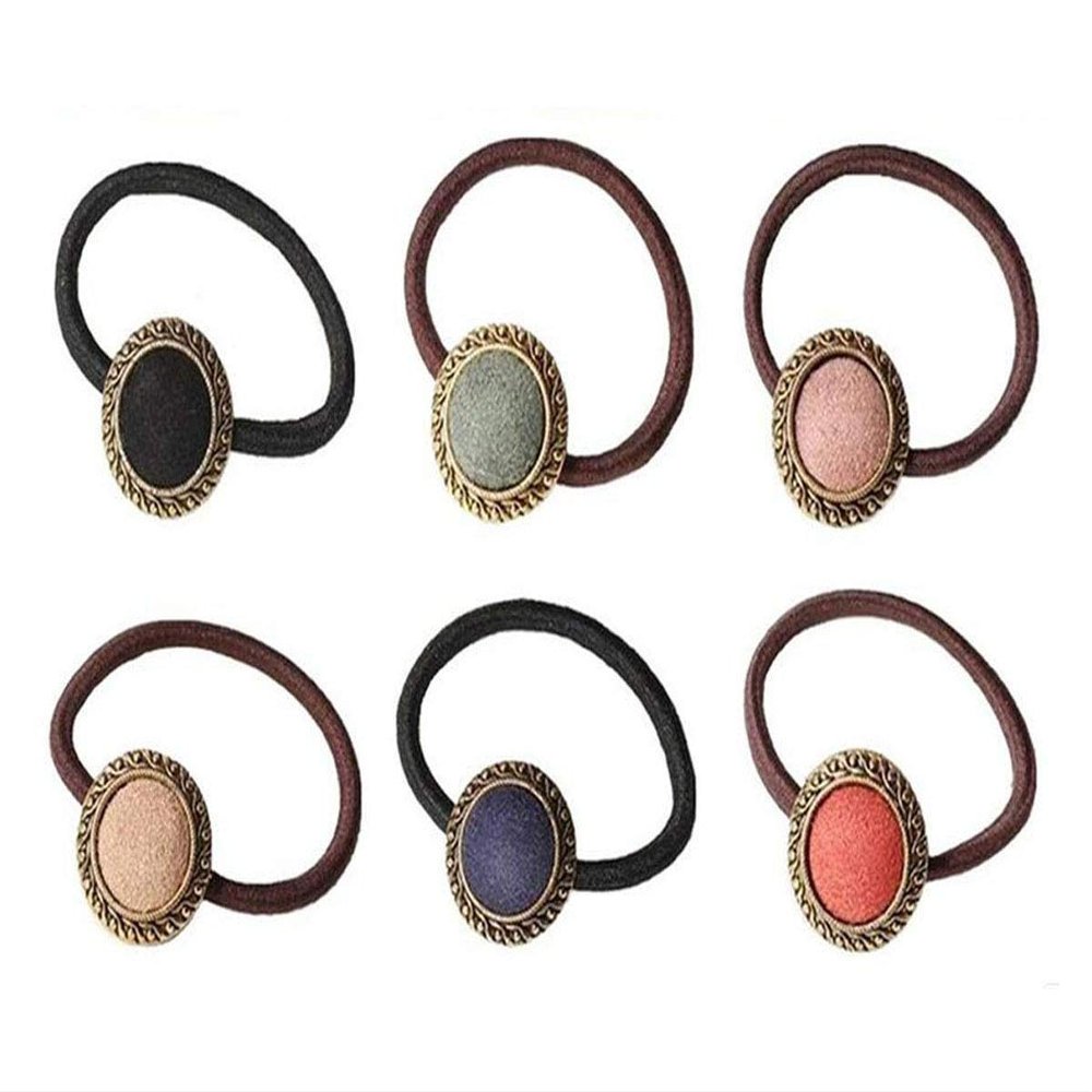 12Pcs Modern Simple Hair Band Elastic Ponytail Holder Rubber Band Tie Hair Rope Hair Scrunchies Hair Accessories for Women Headwear